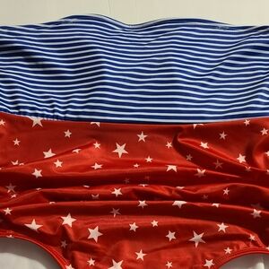 Oasis Red White and Blue One Piece‎ Swimsuit size 1X Just in Time for the 4th!